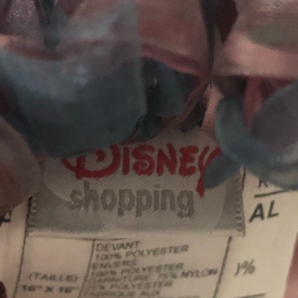 Disney Shopping Tinker Bell Throw Pillow Green Pink Mad Face Ribbon Fringe - Picture 9 of 9